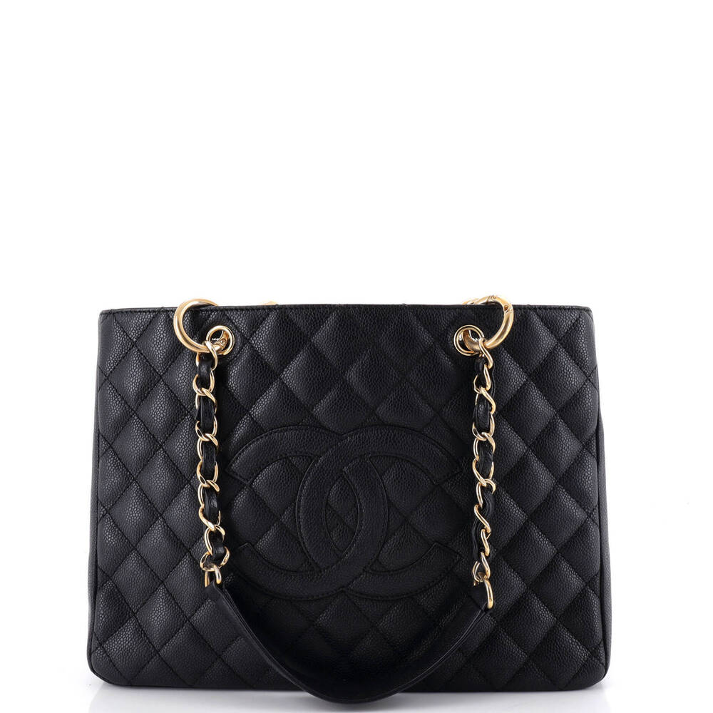 Chanel Grand Shopping Tote Quilted Caviar